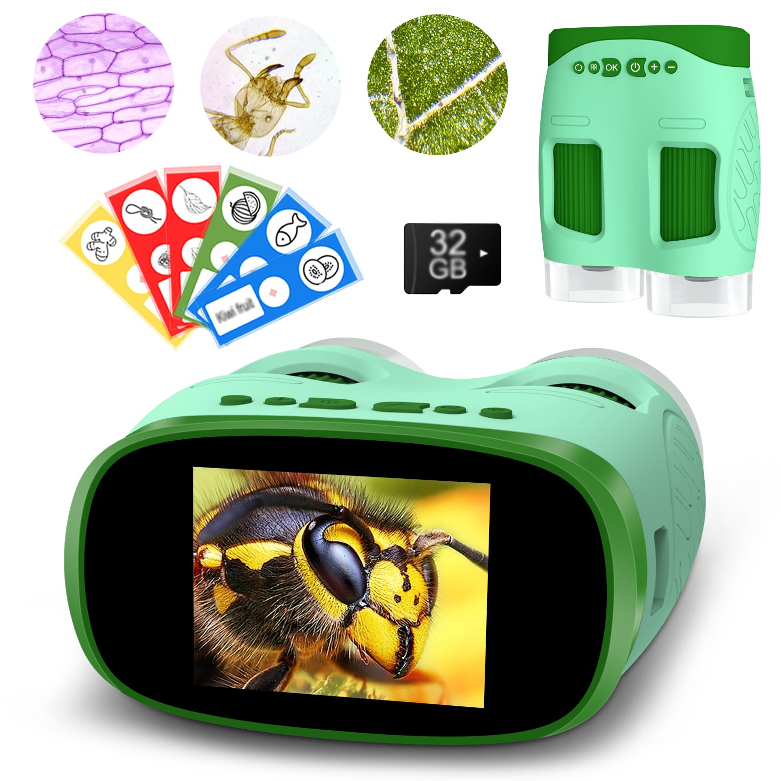 1000X HD Rechargeable Kids Microscope 4K 2